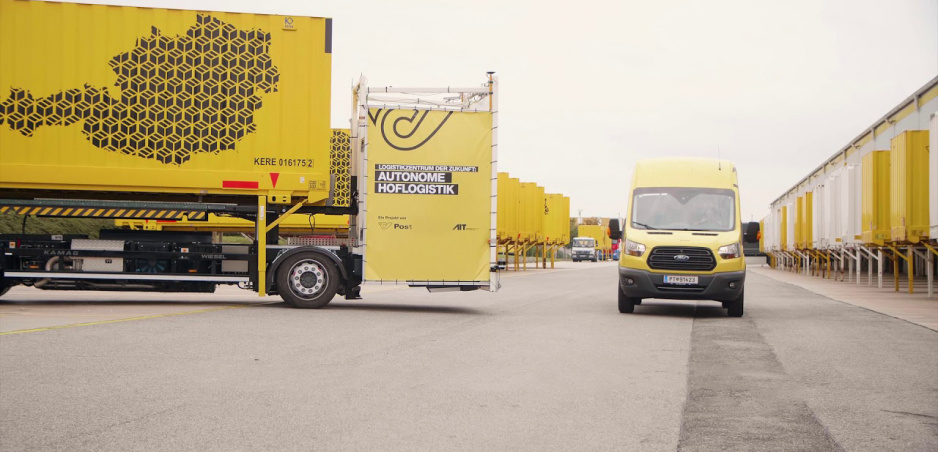 Autonómna logistika: Na parkovisku rakúskej pošty nie je ani noha