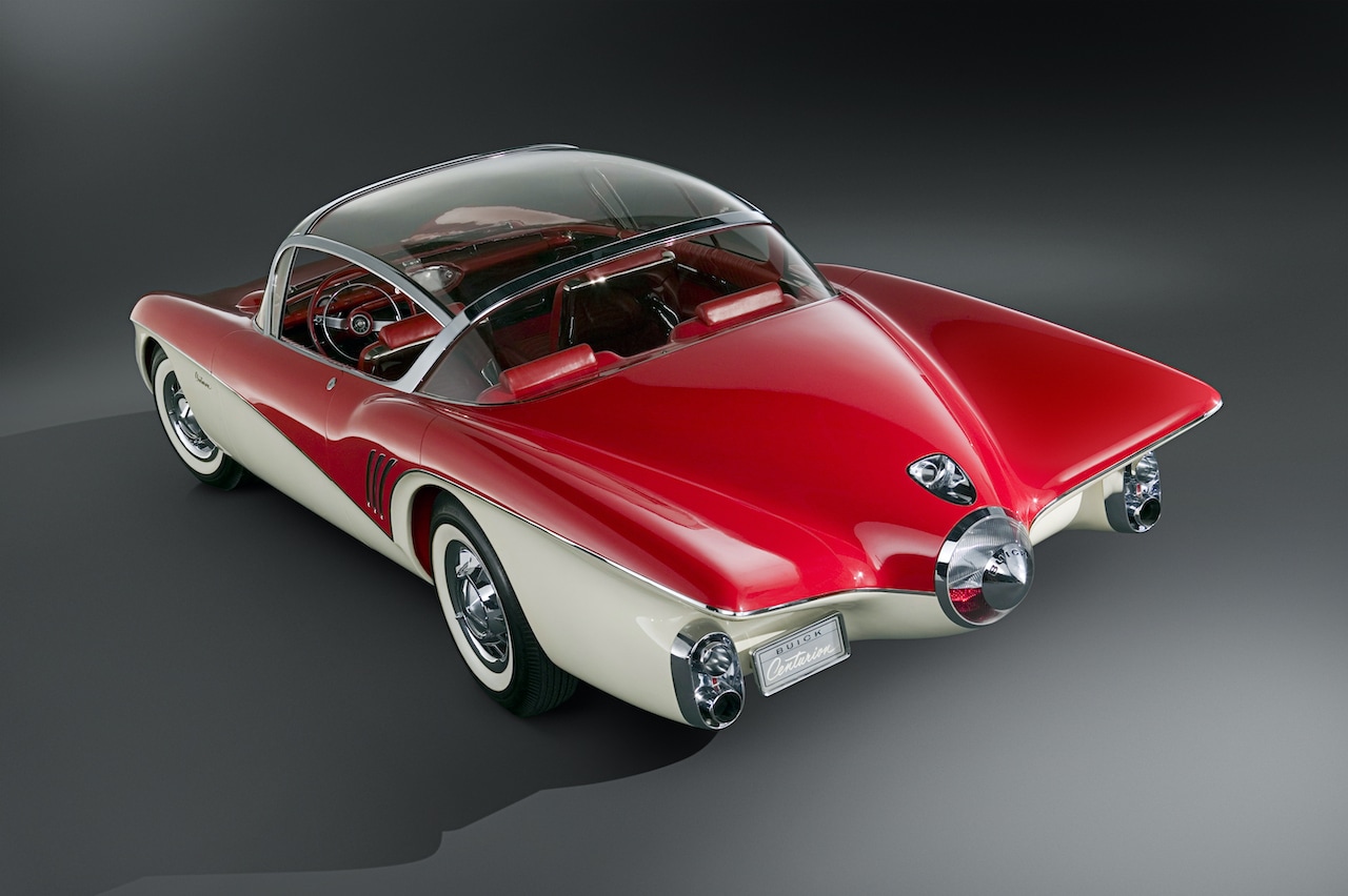 História kamier v autách siaha do roku 1956 k modelu Buick Centurion