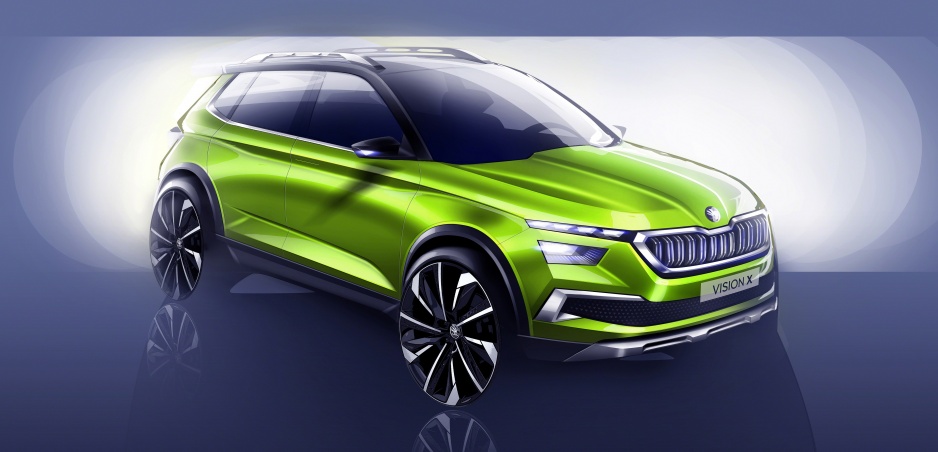 Koncept Škoda Vision X je predchodca malého mestského crossoveru