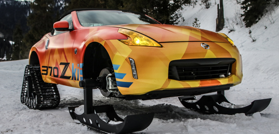 Nissan premenil športový model 370Z na snežné vozidlo