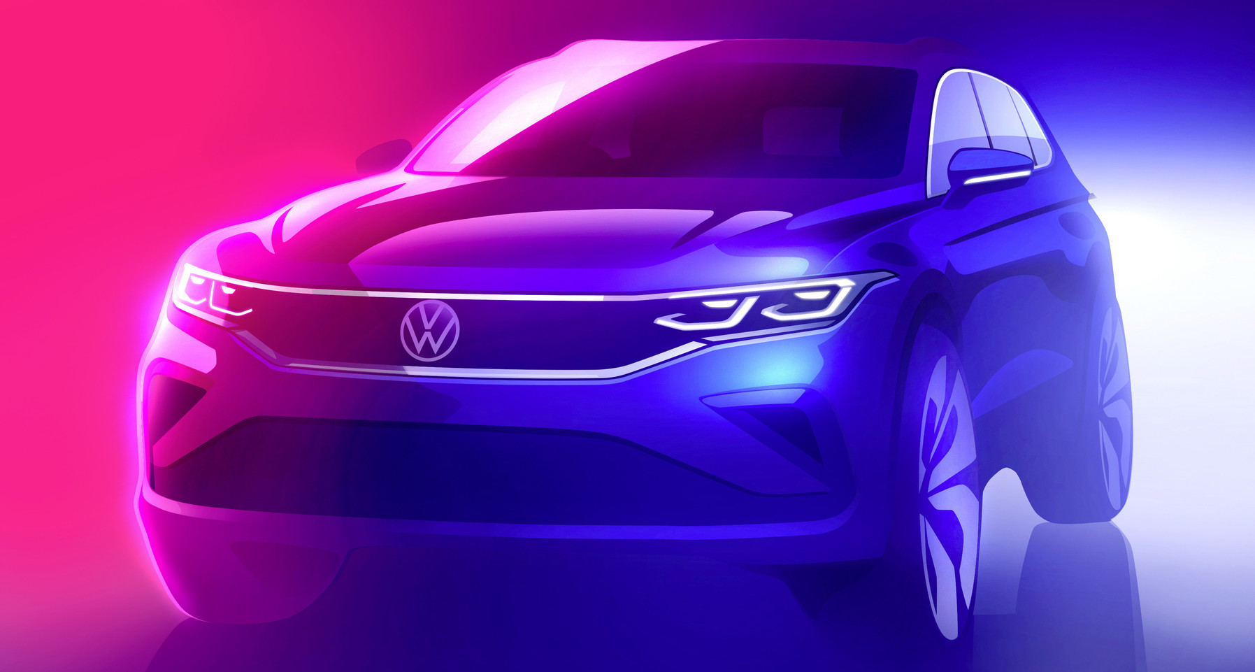 Pozrite si prvú skicu modernizovaného Volkswagenu Tiguan