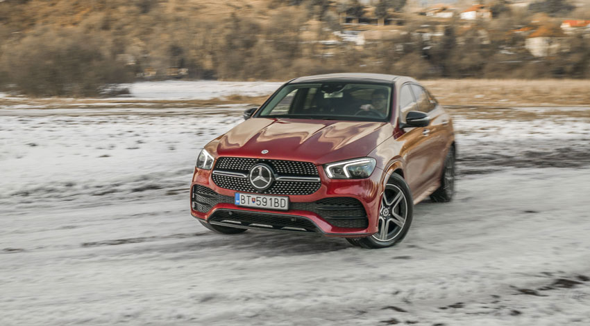 Test Mercedes GLE kupé 400d: Pohon 4Matic sa predviedol na snehu  