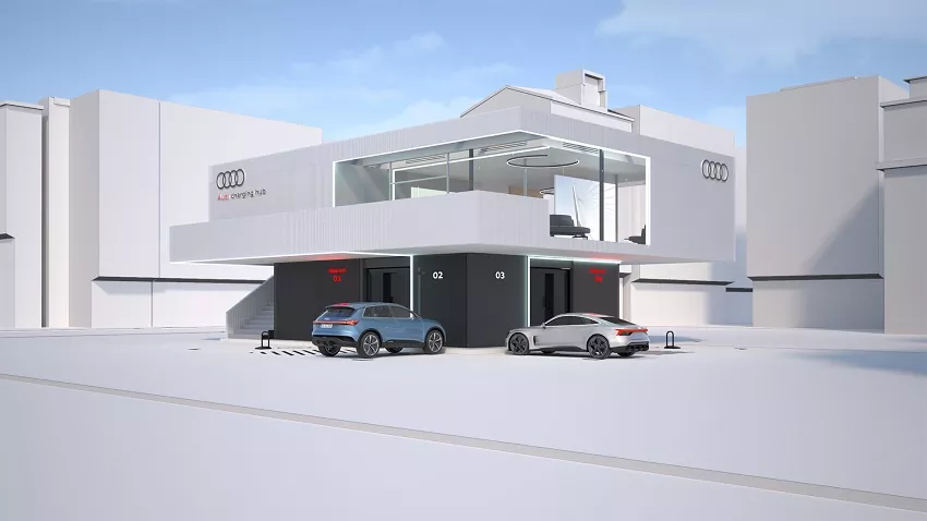 Audi prichádza s nabíjacím hubom s kapacitou 2,45 MWh