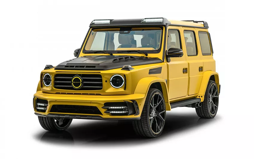 Mansory Gronos Yellow: Pretlak doplnkov, koní a žltej farby