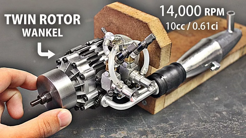 Pozrite si výrobu a prvý štart miniatúrneho rotačného motora