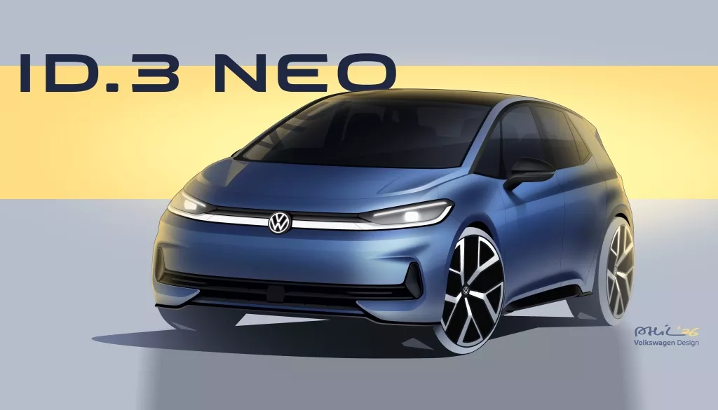Volkswagen pripravuje ID.3 Neo a prináša nové funkcie pre elektrické modely ID