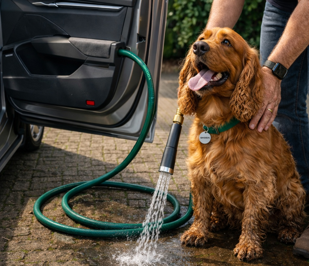 Škoda predstavila „psiu sprchu“ v dverách. Má to však háčik