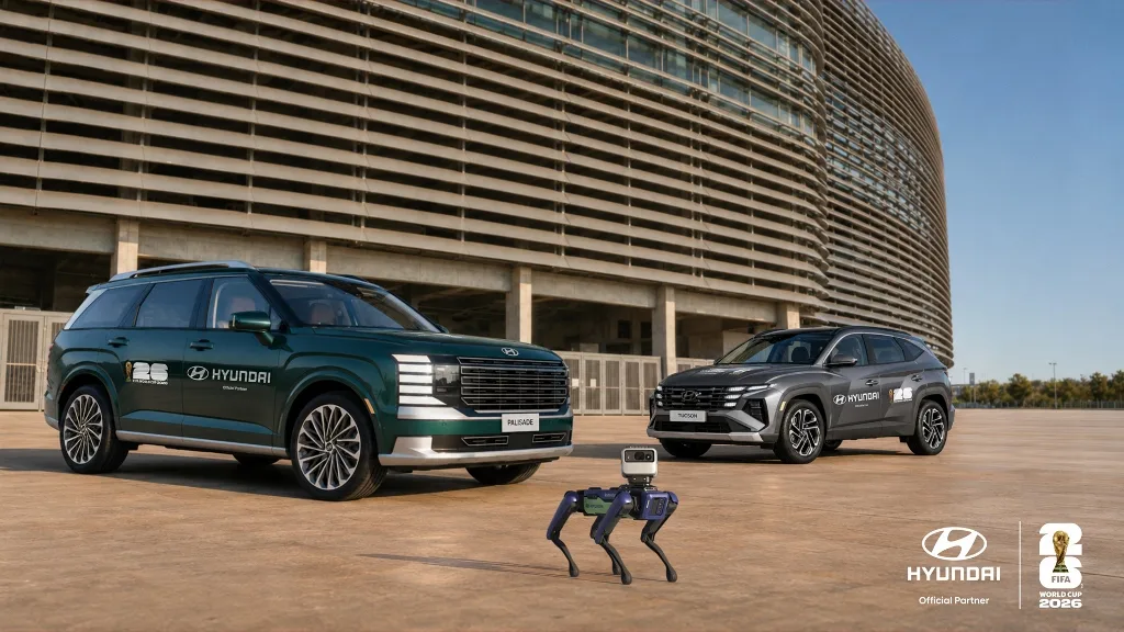 Hyundai nasadí na futbalové MS 2026 rekordnú flotilu. Pomáhať bude takmer 1 500 vozidiel aj robotické psy Spot